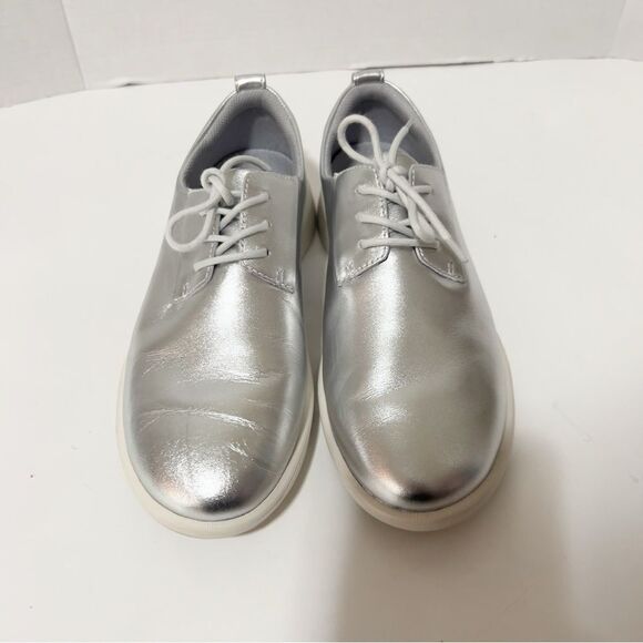 Silver Women's Sneakers - Picture 3 of 10